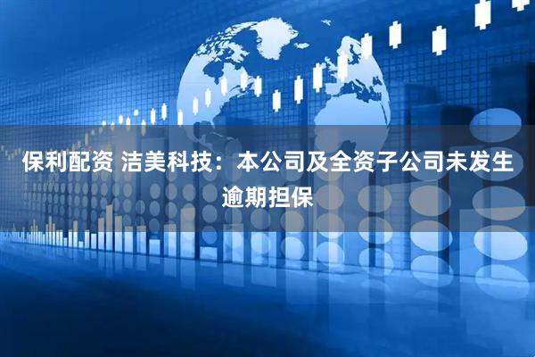 保利配资 洁美科技：本公司及全资子公司未发生逾期担保